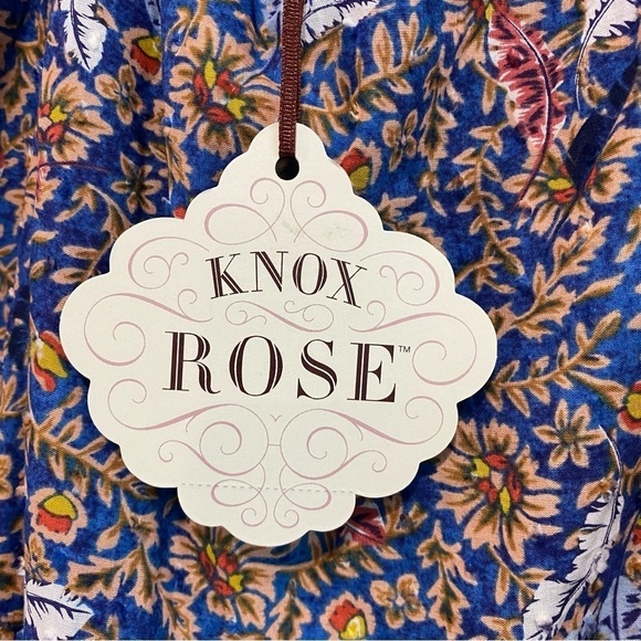 Women's Sleeveless Tiered A-Line Dress Knox Rose Blue Size XL - Picture 10 of 10